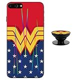 Case for iPhone 8 Plus 7 Plus Protective Case Aurora Color Soft TPU Compatible iPhone 8 Plus Cover with Phone Holder Bracket(7/8Plus)