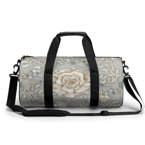 Sac de sport retro fleur 45cm sac week-end duffel et voyage