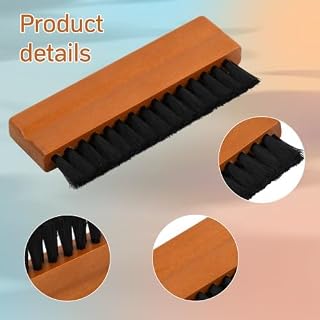 Brosse pour Le Nettoyage des Disques, Brosse Disque Vinyle Antistatique, Brosse de Nettoyage pour Tourne-Disque avec Manche en Bois, Nettoyeur Vinyle Doux et Anti Rayure – Image 3