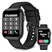 Produktbild BRIBEJAT BT3 Smartwatch Herren mit Telefonfunktion, Fitnessuhr Damen wasserdichte IP68, 28 Modus Sportuhren mit Schrittzähler Schlafmonitor Pulsmesser Stoppuhr Musiksteuerung für Android iOS,Schwarz