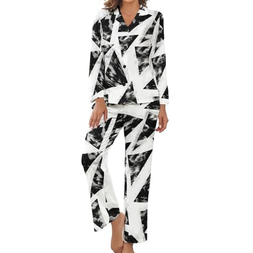 Pyjama à manches longues pour femme, ensemble de voyage décontracté et chic
