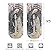 VstaDank Kimono Wearing Witch Cat Ankle Socks 5 Pairs Fashion Invisible Low Cut Sock for Adult Casual Short Sock Soft Cozy No Show Socks