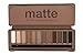 BYS 12 Shade Matte Eyeshadow Palette Tin Collection with Mirror, Double Ended Applicator and Blender, Nude and Smoke