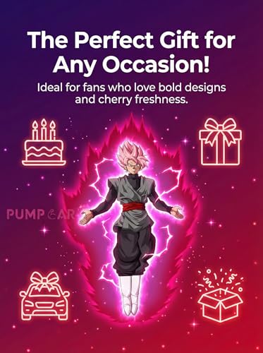 Image of PumpCar car air freshener 2-piece double-sided goku black hanging cherry-scented for rearview mirror Car Interior Accessories Household Gifts