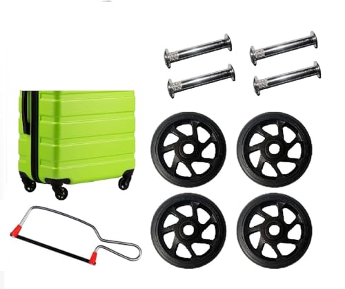 Image of Repair Replacement Luggage Wheel Part Accessories for VIP, Safari, American turistr, Skybag Suitcase Trolley Bag for Luggage Parts ((4 CM) 4 PCS Wheel + 1 Cutter)