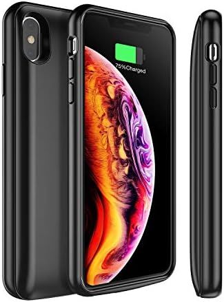 Snowpink [Upgraded iPhone X/XS Battery Case Qi Wireless Charging, 4000mAh Slim Portable Charger Case Rechargeable Extended Battery Protective Charging Case Compatible iPhone XS/X/10(5.8 Inch)