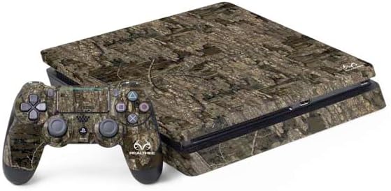 Skinit Decal Gaming Skin Compatible with PS4 Slim Bundle - Officially Licensed Realtree Timber Camo Design