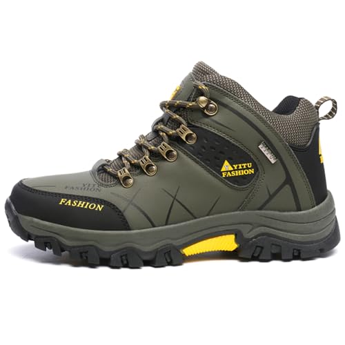 Xuanke Wanderschuhe Herren Wasserdicht Trekkingschuhe Damen Wanderstiefel Outdoorschuhe männer Bequem Leicht Bergstiefel für Camping (Grün, Erwachsene, Herren, 46, Numerisch, EU Schuhgrößensystem, M) Xuanke Wanderschuhe Herren Wasserdicht Trekkingschuhe Damen Wanderstiefel Outdoorschuhe männer Bequem Leicht Bergstiefel für Camping (Grün, Erwachsene, Herren, 46, Numerisch, EU Schuhgrößensystem, M)