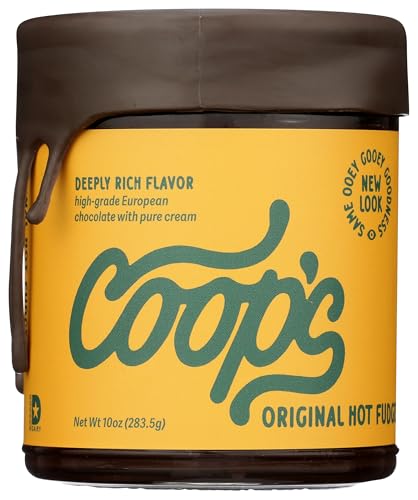 Coop's Original Hot Fudge Sauce, Gluten Free, Kosher, 10 Ounces (Pack of 6)