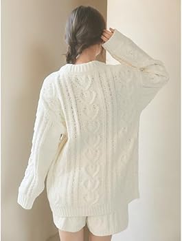 Amazon | 【Valentine】ハートアランカーディガン PWNT251074CRMF