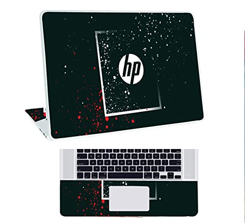 Inkykart Pattern H4 Top+Wrist Pad Vinyl Laptop Skin/Sticker/Cover for 15 to 15.6 Inches Laptops Laminated-Removable-HD Quality Compatible for Hp.(15x10 Inches)