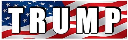 Trump USA American Flag Sticker Custom Vinyl Murica United States Marines Army Navy Airforce Patriot Republican (42" x 13")