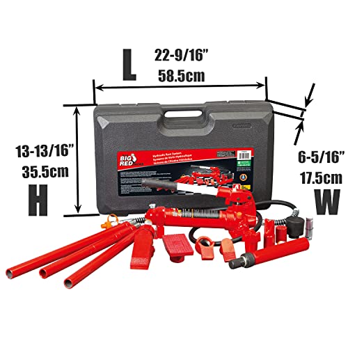 BIG RED T70401S Torin Portable Hydraulic Ram: Auto Body Frame Repair Kit with Blow Mold Carrying Storage Case, 4 Ton (8… - Image 3