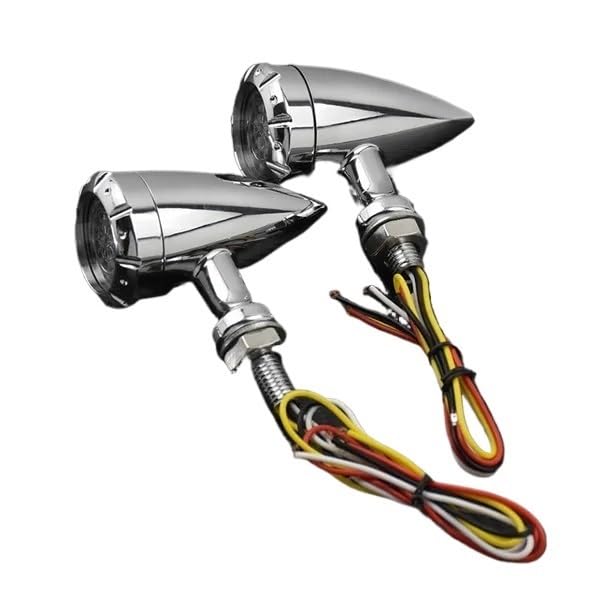 Feux de Stop Moto avec Clignotants LED 12V Intégrés pour Dyna et Sportster