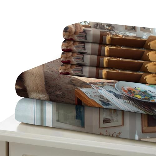 Parure de lit imprimé en 3D housse de couette 135x200 microfibre douce