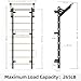 Swedish Ladder, Wood Stall Bar with Suspension Trainer Straps, Pull-Up Dip Bar Attachment, Strategic Rods, for Home, School, hysical Therapy and Gymnastics, Upgrade Installation