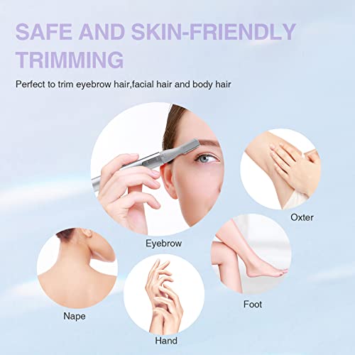 Touchbeauty Eyebrow Trimmer: Facial Hair Removal For Women - 2 In 1 Eyebrow Razor And Hair Remover - Painless Epilator For Eyebrow, Lips, Body #TOP2