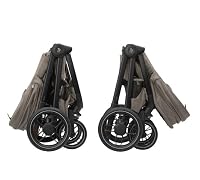 Maxi-Cosi Oxford Plus Baby Kinderwagen, 2-in-1 Set, mit Babywanne, 0–4 Jahre, 0–22 kg, kompakt zusammenklappbar, Sanfte Federung, 3 Liegepositionen, 10 kg großen Aufbewahrungskorb, Twillic Truffle – Ansicht 4