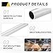MECCANIXITY 1 PCS 304 Stainless Steel Tubing, 25mm OD 1.5mm Wall Thickness 254mm Long Round Metal Pipe Steel Tube for Industrial Machinery Home Decoration DIY Crafts Model