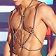 VKFOFEG Verstellbarer Herren Harness Körpergeschirr Körper Geschirr Body Brust Herren Punk Body Brust Harness Männer Leder Kostüme Herren Cosplay Party Kostüme Sexy Geschirr