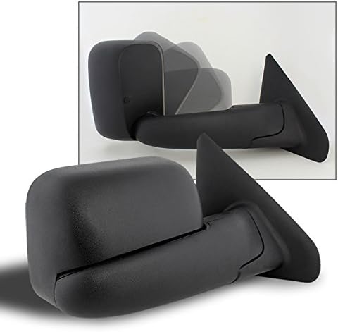 AKKON - For 02-08 Dodge Ram Pickup Truck Extendable Towing Manual Mirrors Passenger Right Side Replacement