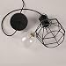 Retro Vintage Industrial Colgante de Luz,Lámpara de Techo Luz Colgante Retro Negro...