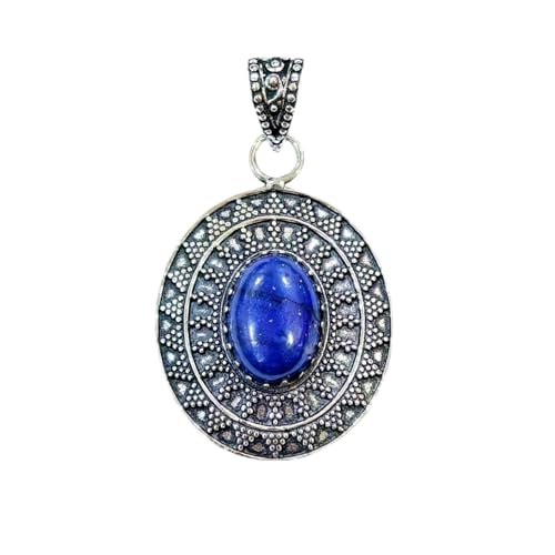 Pendentif fait main lapis-lazuli le cadeau idéal de style tribal pour fête