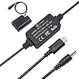 Gonine DMW-DCC12 DC Coupler and USB-C DMW-AC8 AC Power Adapter Set, Replace Panasonic BLF-19 Battery...