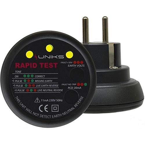 uniks RAPIDTEST snelstopcontact- en differentiële schakelaartest 300 MA