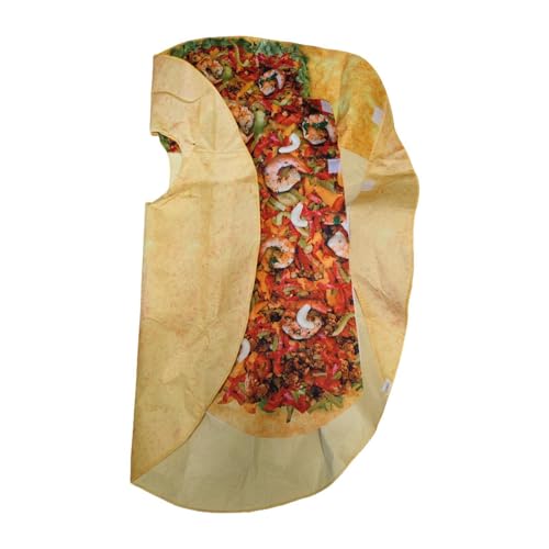 Costume de Taco mexicain léger pour enfant, déguisement facile à enfiler sans fermer