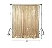 ShinyBeauty PHOTOBOOTH Backdrop - 4FTx7FT - Light Gold Sequin Fabric, Wedding & Rust Backdrop, Photography Curtains