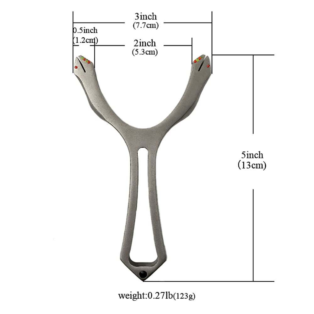 Piaoyu Compact Stainless Steel Slingshot Excellent Silent Hunting Device, Target Practice Shooting and Entertainment