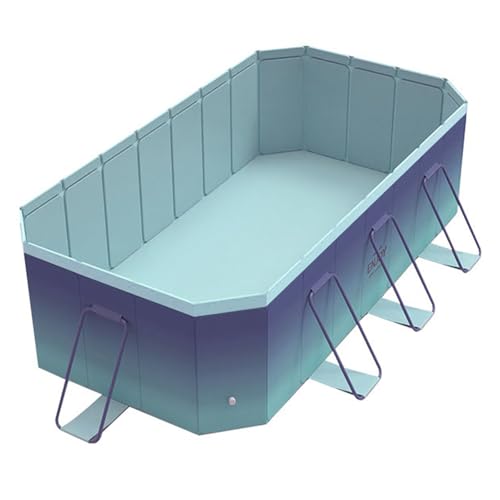 Shilanmei Non-Inflatable Foldable Swimming Pool 4-Layer Hard Shell Swimming Pool Above Ground Outdoor Pool with Instant Setup (3 m)