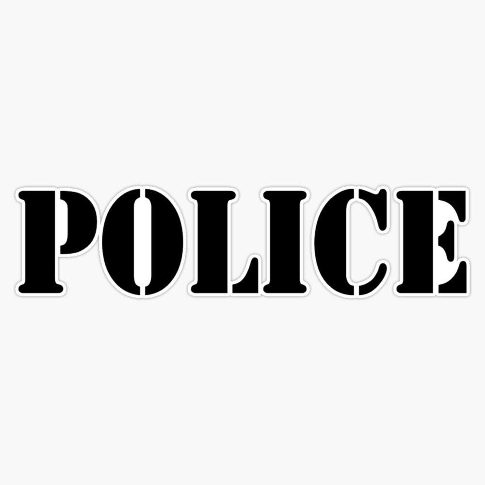 POLICE Sticker Bumper Sticker Vinyl Decal 5"