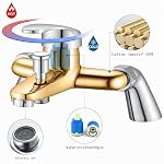 Mitigeur de bain et douche, robinet de douche moderne rond monobloc simple avec bec de baignoire, laiton massif, chromé, sortie 1/2'', centres 180 mm