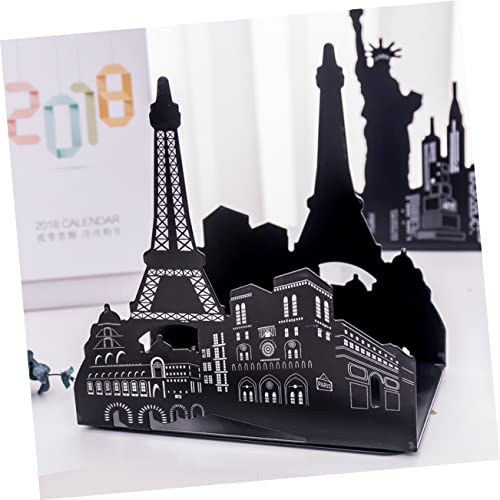 1 Pair Decorative Bookends Retro Bookshelf Metal Bookends Bookends Cast Bookends Bookends Creative Book Stoppers Iron Bookends Shelves Hollow Book Holder Vintage #TOP5