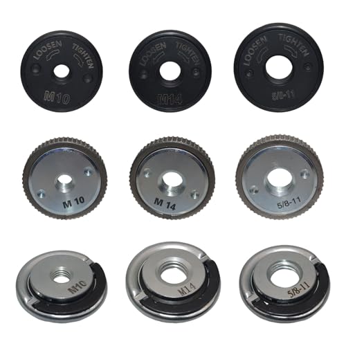 Tuerca de brida rápida que soluciona los atascos de disco en amoladoras de 45 mm a 50 mm 5