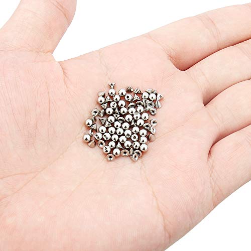 Ftovosyo 80Pcs 20G 16G 3-5MM 316L Surgical Steel Externally Threaded Replacement Balls Spikes Piercing Barbell Parts for Body Jewelry3