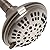 ShowerMaxx Luxury Spa Series , 6 Spray Setting, 4.5 Inch Adjustable High Pressure Shower Head Fixture for Hard Water, 360-Degree Tilt Massage Shower System - Brushed Nickel