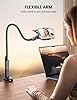 Gooseneck Phone Holder, Lamicall Flexible Holder for Bed - Lazy Arm 360 Adjustable Clamp Bracket for iPhone 17 16 15 14 Pro Max Air Plus, 13 12 11 Pro Max Mini, Xs XR, Samsung S23, Smartphones - Black #2