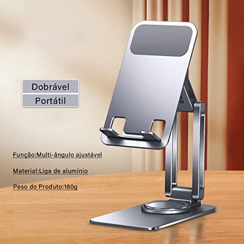 Iruihoo suporte para celular giratorio,Suporte para tablet 360° ajustável dobrável desktop tablets t