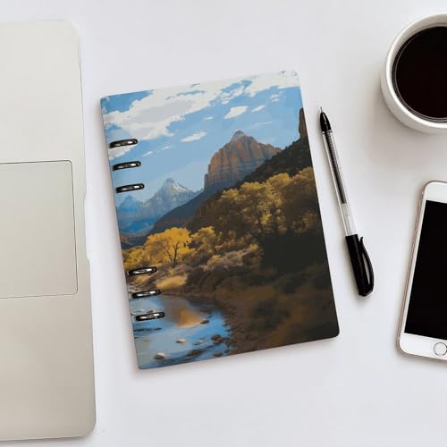 Cuaderno A5 de hojas sueltas recargable para evitar la pérdida de notas 5