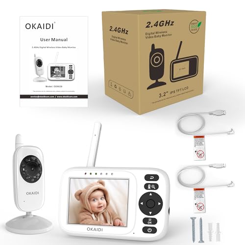 Okaidi Video Baby Monitor, 3.2 Inch Baby Monitor With Camera And Audio thumb #8