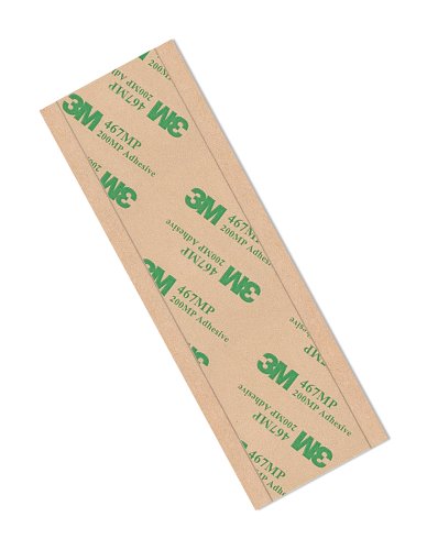 Image of 3M 467MP High Performance Adhesive Transfer Tape 2 inch x 9.25 inch Rectangles (Pack of 100)