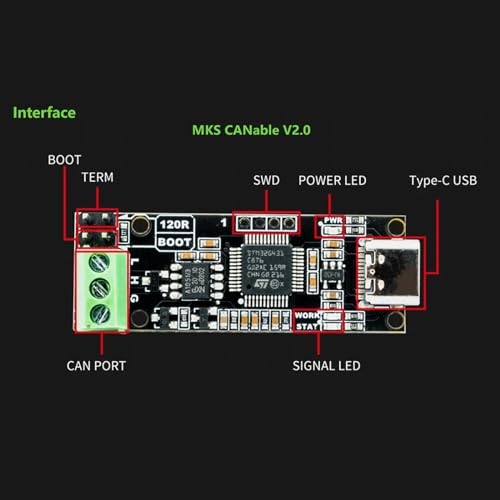 Analyseur USB vers CAN CANable 2.0 pour résoudre les pertes de trames de votre bus CAN2.0 - 6