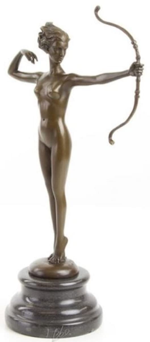 Figure décorative femme en bronze avec noeud | Cadeau de luxe - 2