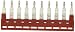 Dinkle DSS2.5N-10P DIN Rail Terminal Block Press-Fit Jumper (Pack of 10)