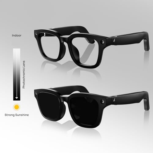 Image of Fire-Boltt Fire-Lens F2 AI Camera Smart Glasses, 8MP Camera, Hands-Free Photo & Video, Vision AI, 32GB Storage, Open-Ear Audio, Voice & Touch Control