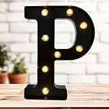 Facile à utiliser : nos lettres lumineuses LED sont faciles et pratiques à utiliser, sans câblage ou prise de courant nécessaire. Fonctionne simplement avec 2 piles AA (non incluses). Vous pouvez contrôler l'interrupteur derrière la lettre pour allumer/éteindre les lettres lumineuses