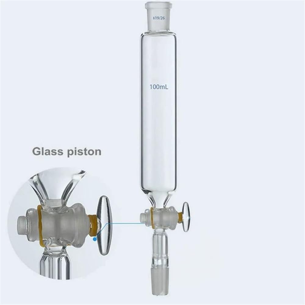 Instrumentos y Equipos de Laboratorio Entonnoir de séparation cylindrique en verre de laboratoire, 1 pièce, 10 ml à 1000 ml, for expériences(1000ml 24x24)